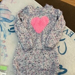 Gymboree Pink Heart Knit sweater Dress